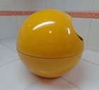 Vtg MOD Yellow Melamine Sphere Orb Nut or Snack Bowl~2 Part Screw on Upper~Japan — photo 6