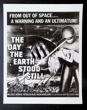 The Day the Earth Stood Still Advertising Slick Sci-Fi Poster Art