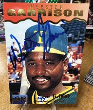 1995 Signature Rookies Preview #10 Webster Garrison Auto Signed Card NM 544/6000