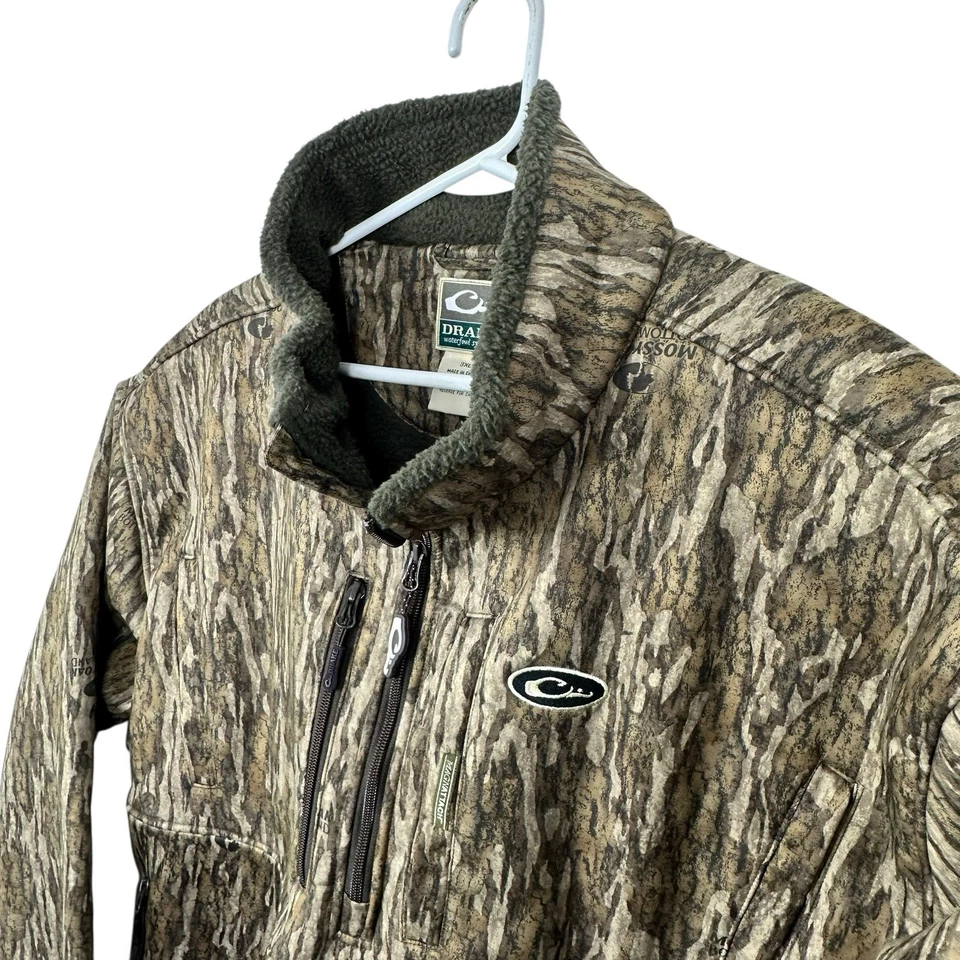 Drake Waterfowl MST Hole Shot Eqwader Quarter Zip Jacket Bottomland Mens Sz 3XL - Image 3 of 4