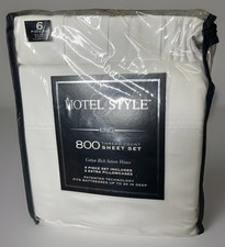 white Hotel Style 800-thread-count king sheet set