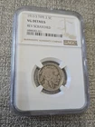 1913 S Type 2 Buffalo Nickel NGC VG Details Rev Scratched
