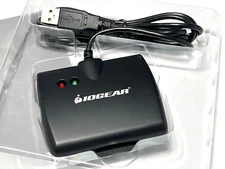 USB Common Access Card Reader Contact Cable IOgear Employee ID Customer Scanner