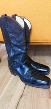 VINTAGE MENS JUSTIN Cowboy Boots 9.5 LEATHER MADE IN USA