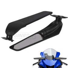 Rearview Wind Wing Mirror Adjustable Side Mirrors For Yamaha YZF R1 2015-2019