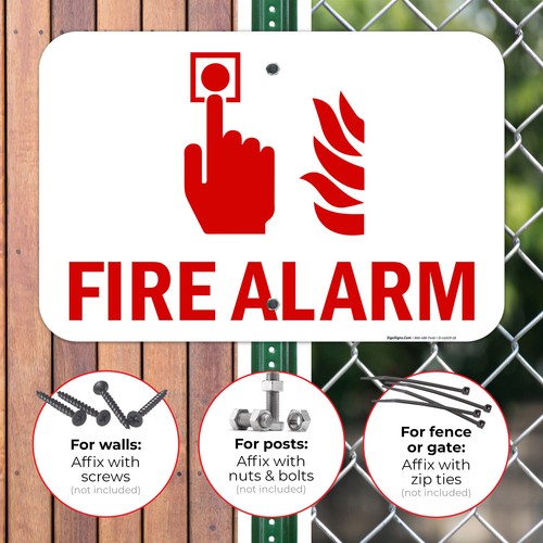 Fire Alarm Sign, - Picture 5 of 85