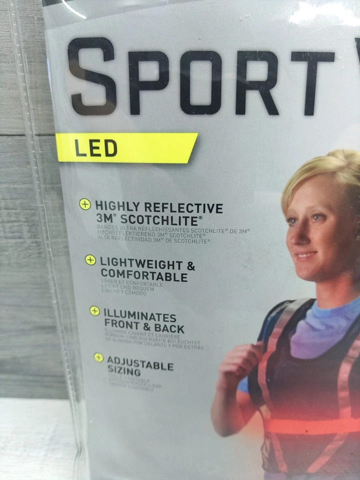 Nite Ize NRV2-08-10 Sport Vest - Red LED Black Mesh OSFA. One Size- adjustable. - Image 4 of 4