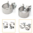2x For Harley Electra Street Road Glide Motorcycle Exhaust Clamp 1.75''