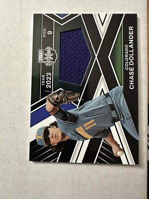 2023 Panini Elite Extra Edition #FR-CDL Chase Dollander First Round Materials