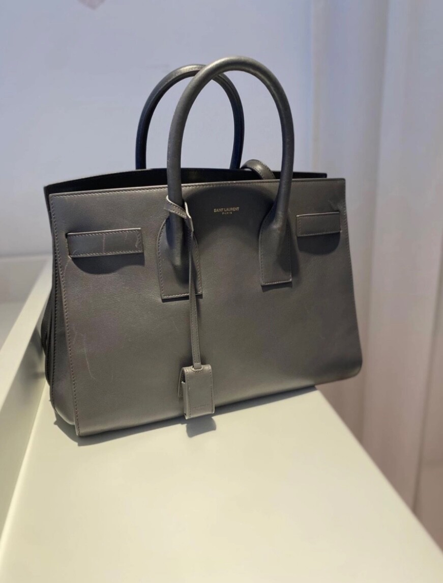 Borsa Saint Laurent Sac De Jour Small grigia