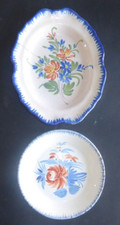 Plat Faïence Ancien XIXeme Marignac-Laspeyre et assiette