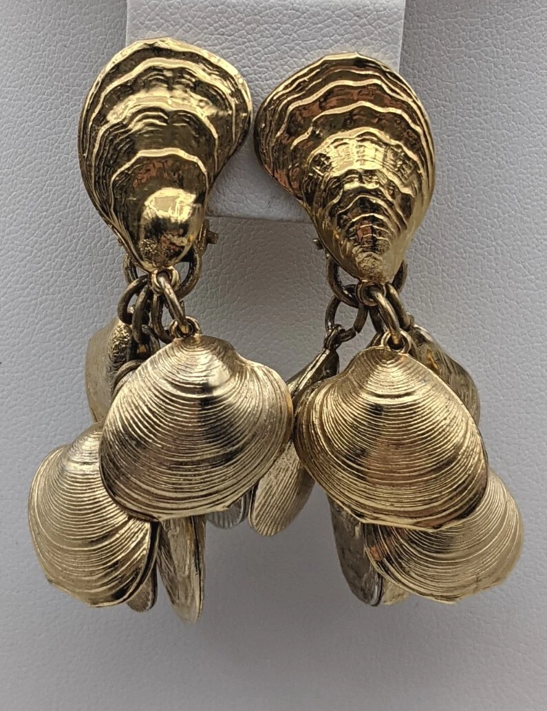gold napier earrings