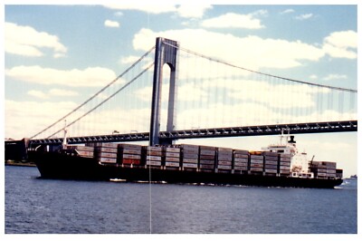 SeaLand Express Lines Container Ship Photo VTG 4x6'' IMO 7820978 Ran Aground 2003