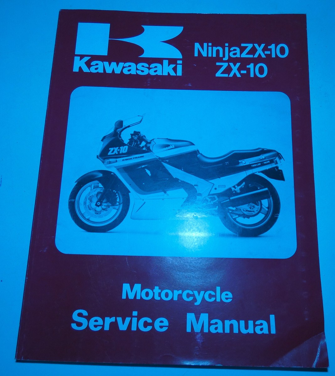 1988-90 Kawasaki Ninja ZX1000-B ZX10 Factory Service Manual pn