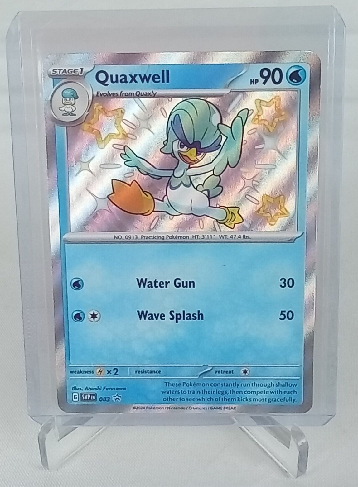 Quaxwell 83 Black Star Promo Holo Pokémon Card 2024