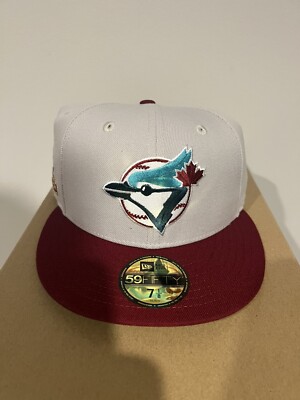 Exclusive New Era 59Fifty Toronto Blue Jays 10th Anniversary Patch Hat - 7 1/8