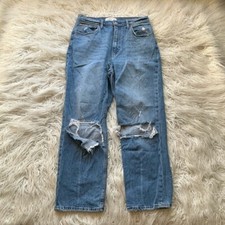 Abercrombie The Ankle Straight Ultra High Rise Jeans