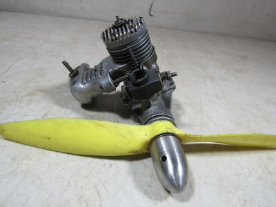 Vintage Veco 19 R/C Control Line Airplane Engine W/Tatone Muffler