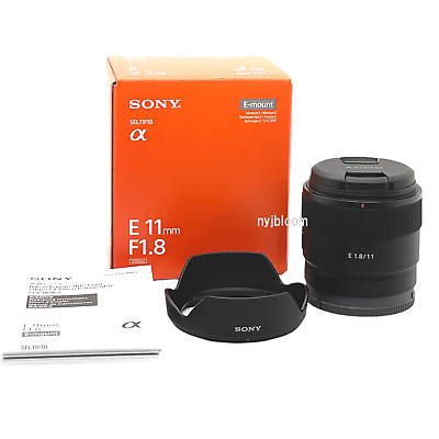 New SONY E 11mm f/1.8 Lens (SEL11F18) APS-C Format E Mount Lens | eBay