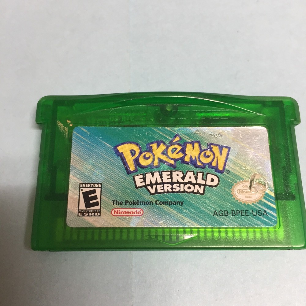 Pokemon Emerald Version Authentic Dry Battery GBA Game Boy Advance