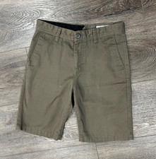 Volcom Youth 14 True to this Chino Shorts light brown khaki Big Kids 27 Boys