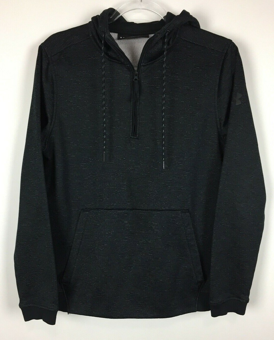 Under Armour Hoodie Size Small Black Fitted Cold Gear 1/4 Zip