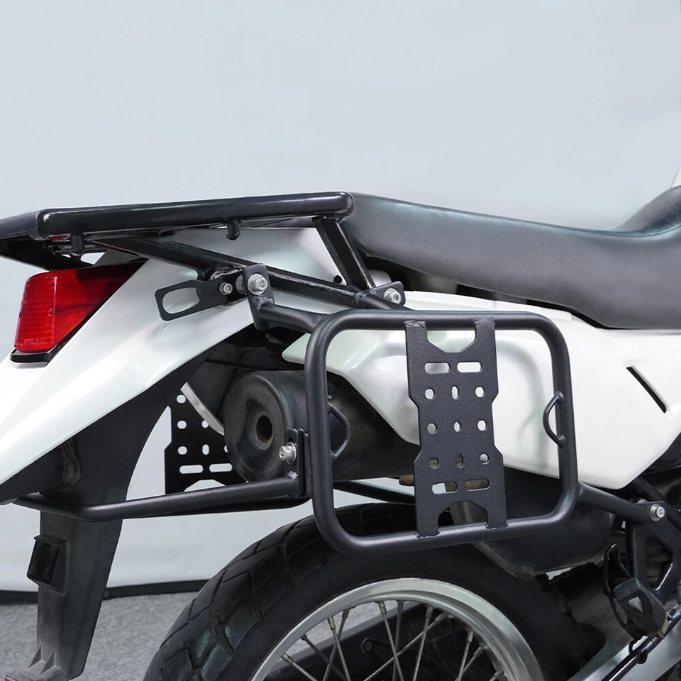 Portaequipajes laterales para motocicleta aptos para Kawasaki KLR650 2008-2018 negro Foto 2 de 4