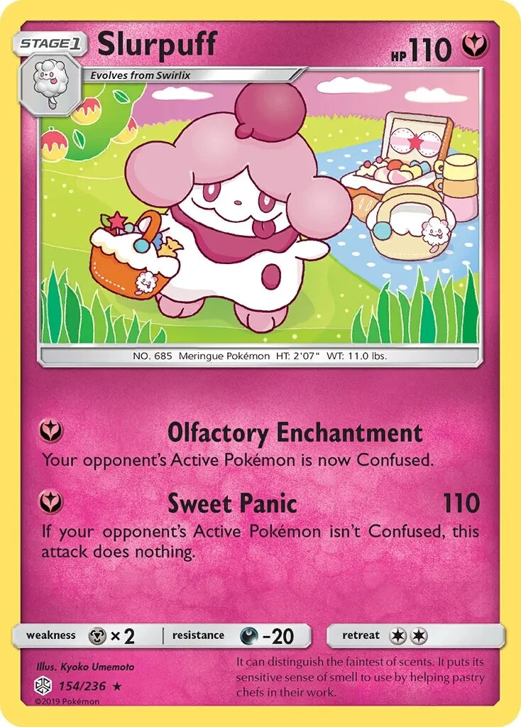 Slurpuff 154/236 Rare SM - Cosmic Eclipse Pokemon TCG