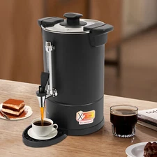 8L Hot Water Dispenser Commercial Electric Coffee Pot Stainless Steel Coffee Urn