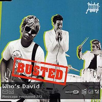 Busted : Who's David - CD Single Inc Poster