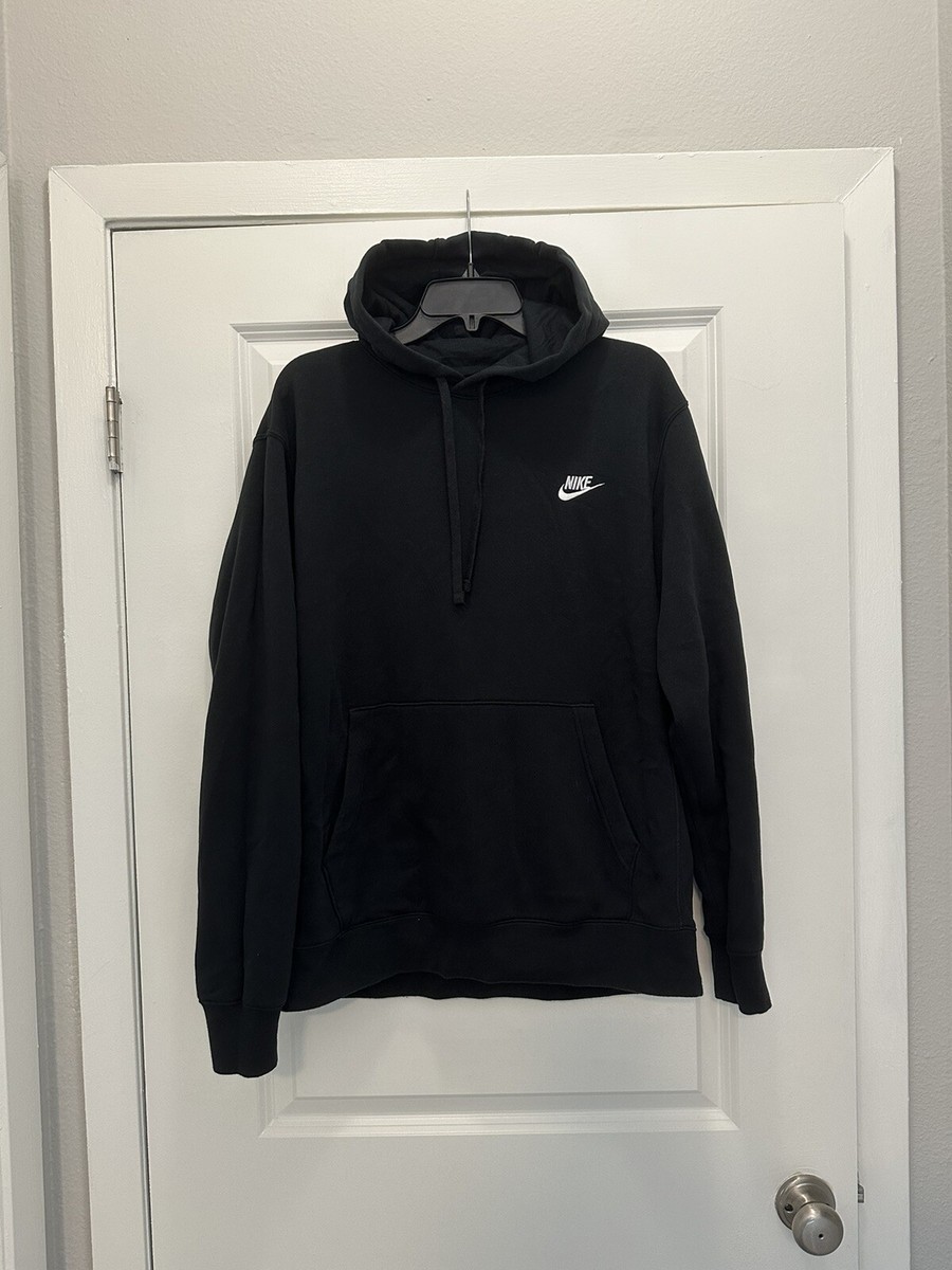 black nike hoodie mens large
