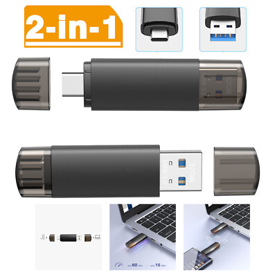 USB C Flash Laufwerk 2in1 USB 3.0 + USB Typ C USB Stick Dual OTG Memory Stick