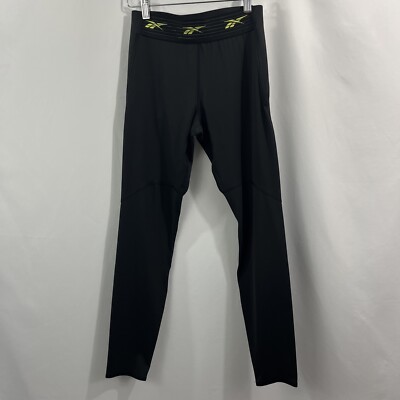 Reebok Womens Puremove Running Tights Small Black Athleisure Workout