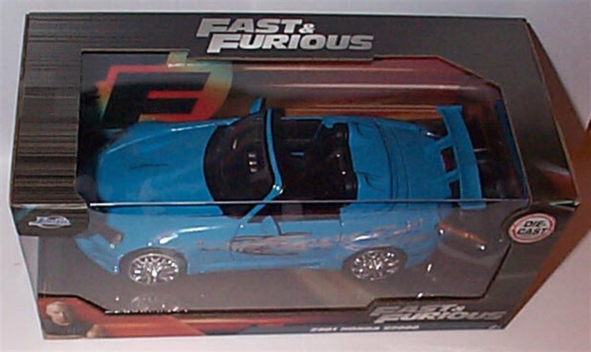 FAST & FURIOUS Sukis Honda S2000 Blue 1/24 SCALE OPENING FEATURES