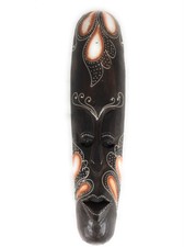 Tribal Tiki Mask 20" Floral - Primitive Art wib370450c