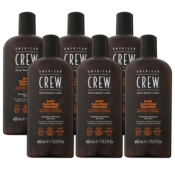 American Crew Daily Cleansing Shampoo 6 X 450 Ml Reinigungsshampoo Set-image