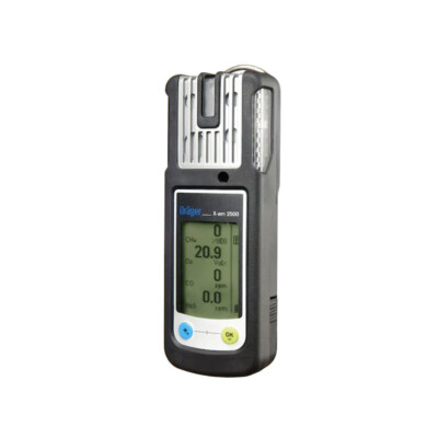 DRAGER X-AM 2500 Multi Gas Detector, Detects O2, CO, NO2, SO2 and H2S