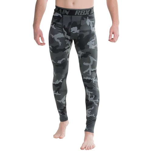 Men's RBX Camouflage Camo Gray Spandex 