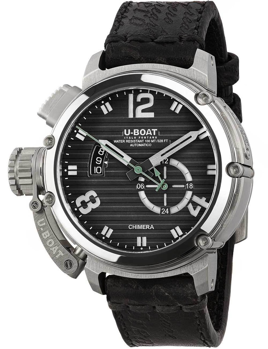 U-Boat 9605 Mens Watch Chimera 46mm SS black Automatic 10ATM