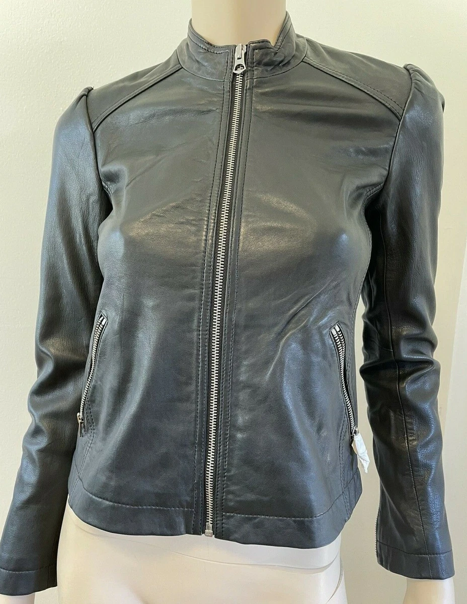 Lucky brand hotsell lamb leather jacket