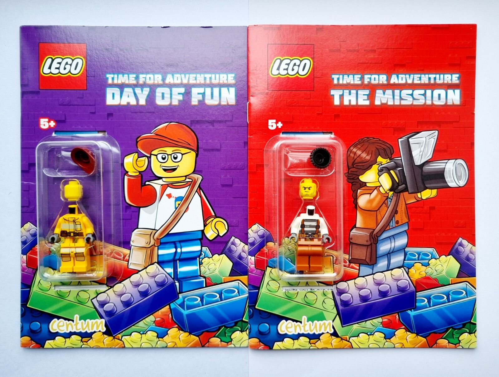 NEW LEGO CITY TIME FOR ADVENTURE THE MISSION, DAY OF FUN BOOK WITH MINIFIGURE