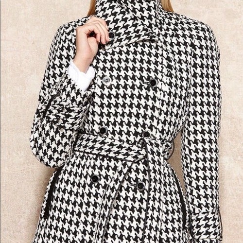 Women's Calvin Klein houndstooth wool 