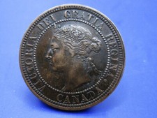 CANADA  ONE CENT COIN 1892 H   / SNIFF'S  ANCIENT COINS T-4/5