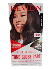 Revlon Colorsilk Tone Gloss Care Demi Permanent Hair Color #3 Brown Black 1 Box