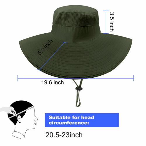 Sombrero de protección solar al aire libre Bonnie para hombre ala ancha senderismo pesca 50+ UPF cubo - Imagen 49 de 58
