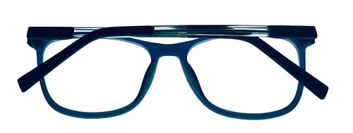 Sting Mens Matte Blue Plastic Rectangle Eye wear Frame VST114 05A7. 53mm - Picture 13 of 14