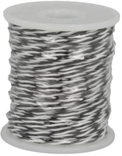 24 AWG Black/White Stranded Twisted Pair Hook-Up Wire 100 Feet