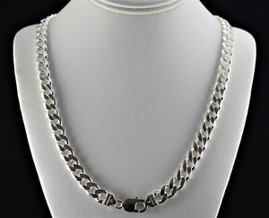 GENUINE 925 STERLING SILVER CURB CHAIN NECKLACE FOR MEN WOMEN 14/"-30/" SOLID UK