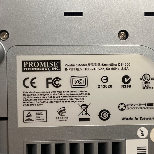 Promise Technology SmartStor DS4600 Hard Drive Enclosure NO HDDs Tested/Read - Picture 19 of 21