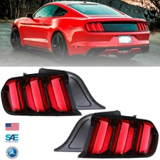 LED DRL Sequential Tail Lights For 2015-2023 Ford Mustang Coupe & Convertible